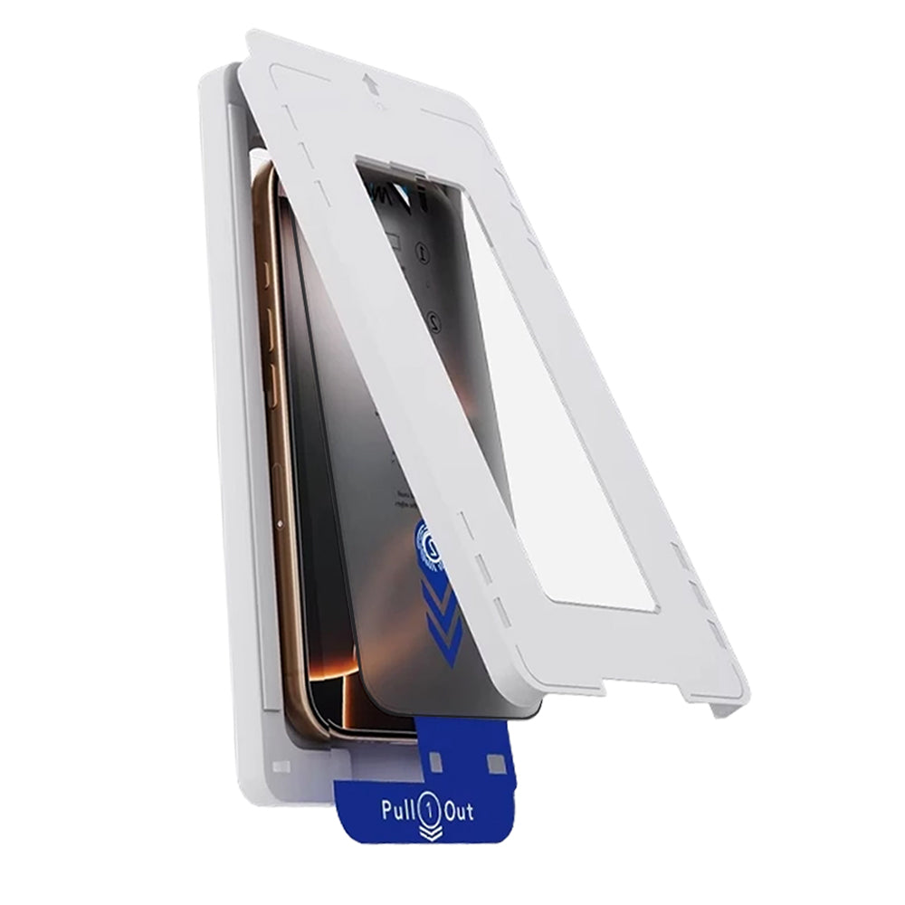 Anank 5X Reinforced Privacy Screen Protector Applicator for Apple iPhone 17 Pro, Tempered Glass, Full Glue, 2.5D