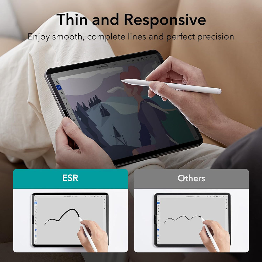 Защитно фолио Ecran Privacy ESR Magnetic за Apple iPad Pro 12.9 (2022) / Pro 12.9 (2021) / Pro 12.9 (2020), Пластмаса