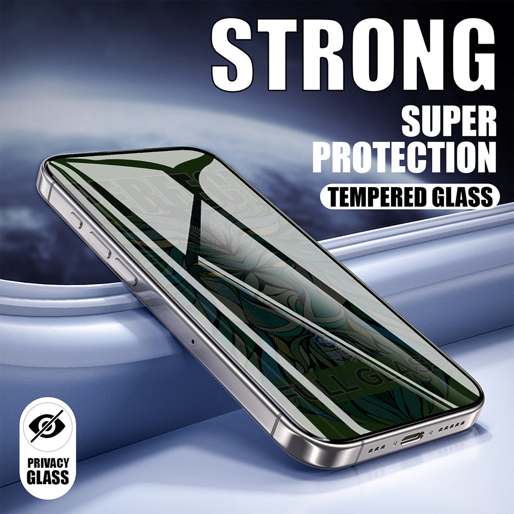 Защитно фолио Privacy Lito D+ Max Strong за Apple iPhone 17 / 16 Pro, закалено стъкло, Full Glue