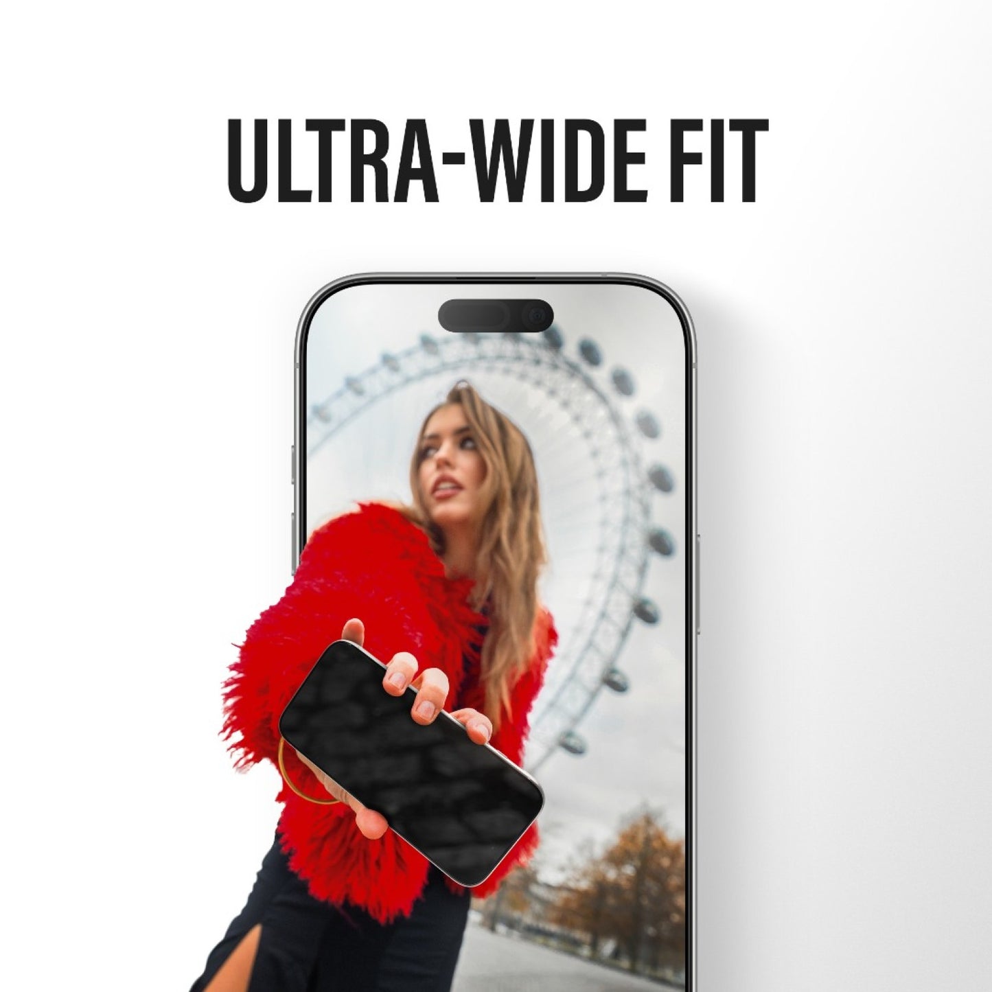 Защитно фолио за екран Privacy PanzerGlass Ultra-Wide Fit 2-Way EasyAligner за Apple iPhone 17 Pro Max, закалено стъкло, Full Glue
