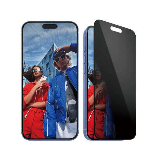 Защитно фолио за екран Privacy PanzerGlass Ultra-Wide Fit EasyAligner за Apple iPhone 16 Plus / 15 Plus, закалено стъкло, Full Glue