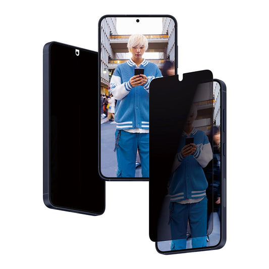 Защитно фолио Privacy PanzerGlass Ultra-Wide Fit EasyAligner за Samsung Galaxy S24 S921, закалено стъкло, Full Glue