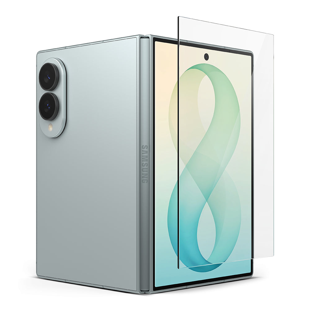 Протектор за външен екран Ringke Easy Slide за Samsung Galaxy Z Fold8 F971, закалено стъкло, пълно залепване, комплект от 2 броя