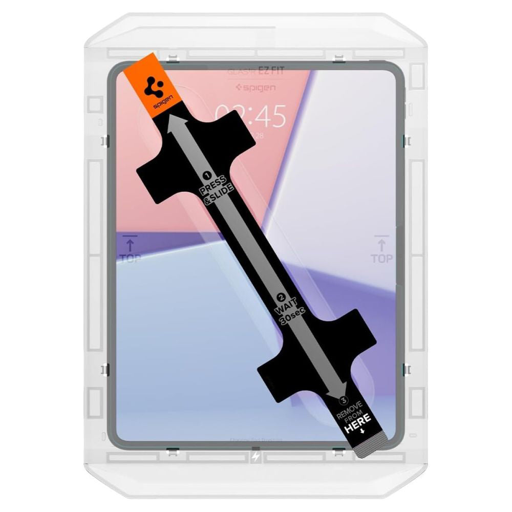 Защитно фолио за екран Spigen GlastR EZ FIT за Apple iPad Pro 13 (2024), закалено стъкло, Full Glue AGL07793