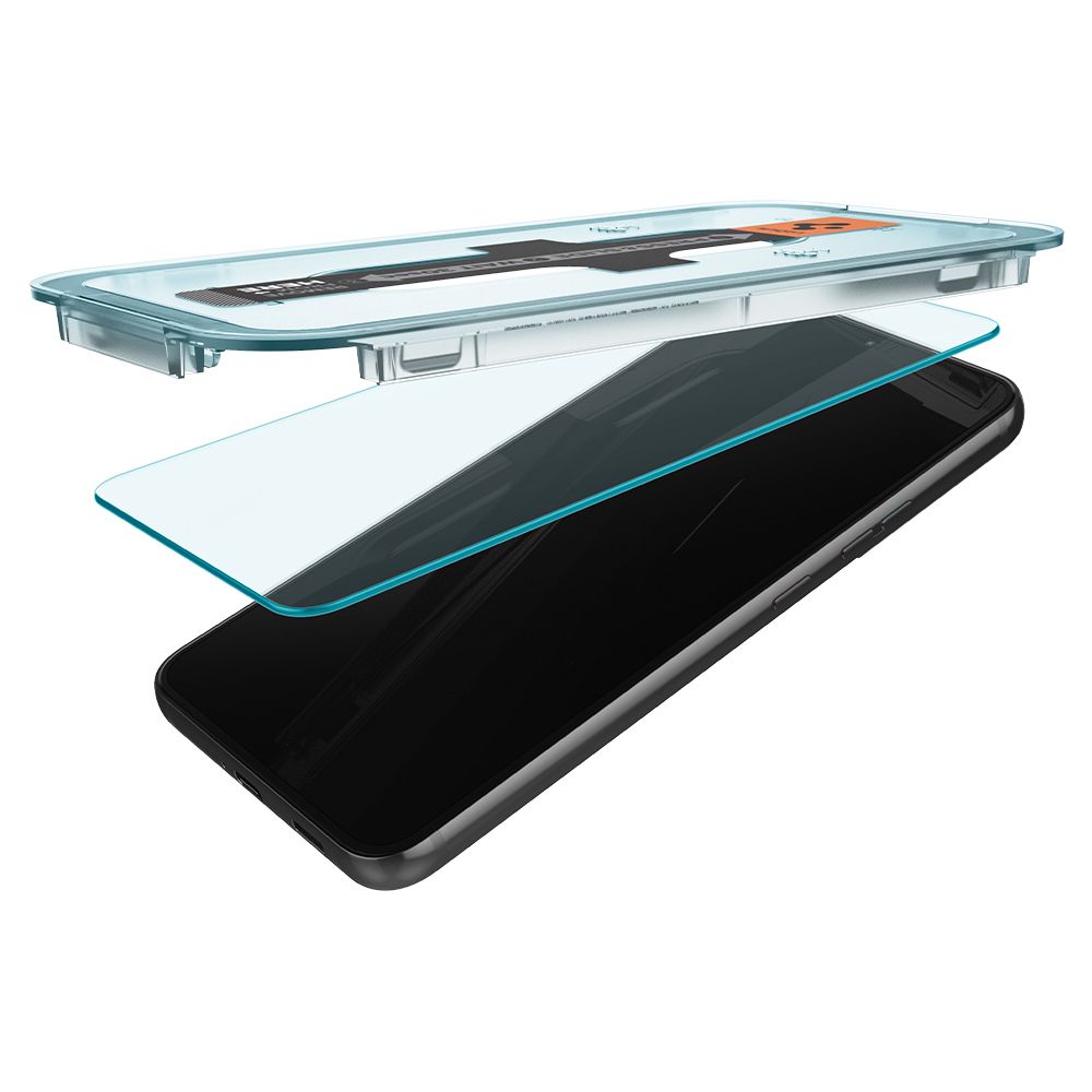 Протектор за екран Spigen GlastR EZ FIT за Samsung Galaxy S22 5G S901, закалено стъкло, пълно залепване, комплект 2 броя AGL04151
