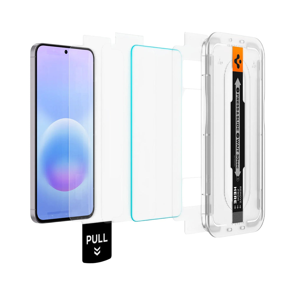 Spigen GlastR EZ FIT Pro HD Screen Protector for Samsung Galaxy A57 5G, Tempered Glass, Full Glue, Set of 2 pieces AGL11397