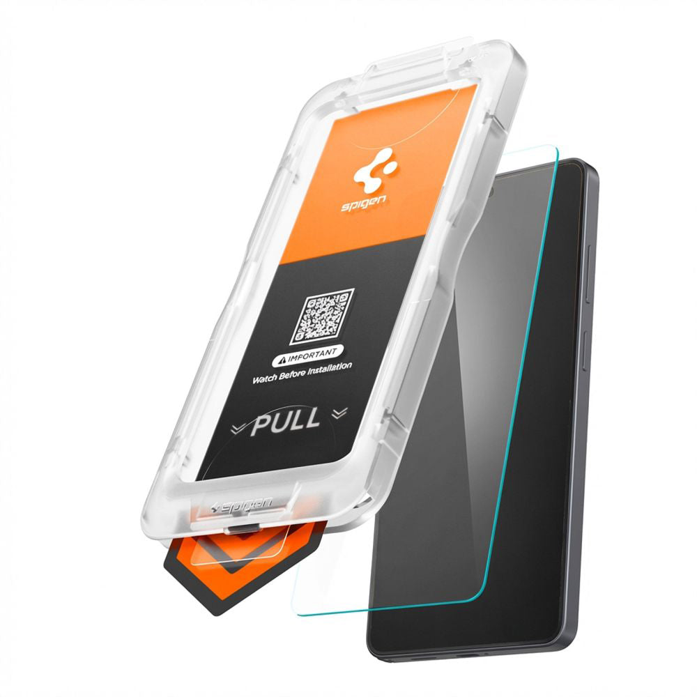 Протектор за екран Spigen GlastR EZ FIT Pro HD за Samsung Galaxy S26 Plus S947, закалено стъкло, Full Glue AGL11086