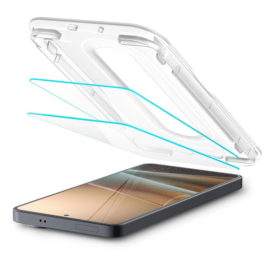 Протектор за екран Spigen GlastR EZ FIT Pro HD Анти-отражение за Samsung Galaxy S26 S942, закалено стъкло, пълно залепване, комплект 2 броя