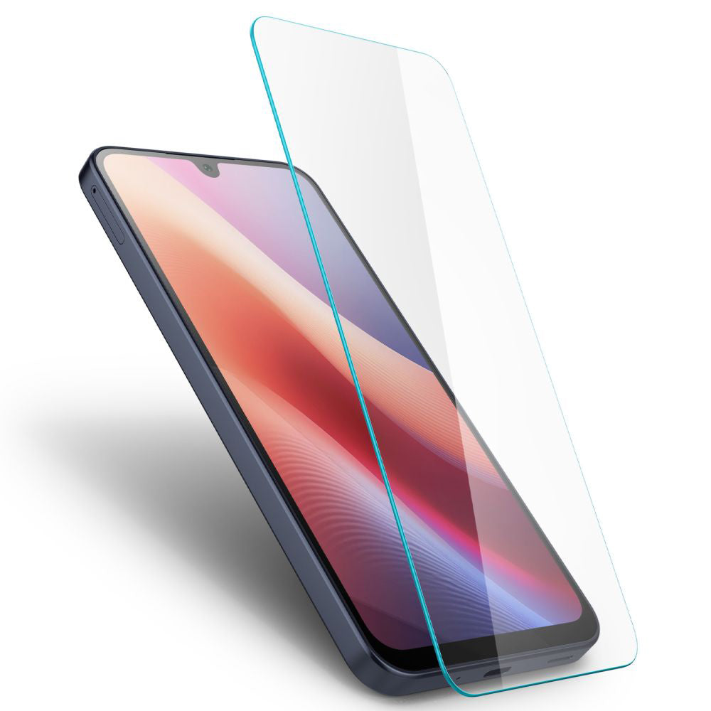 Фолио за защита на екрана Spigen GlastR Slim за Samsung Galaxy A26 A266 / A16 5G A166 / A16 4G A165, закалено стъкло, пълно залепване, комплект от 2 броя.