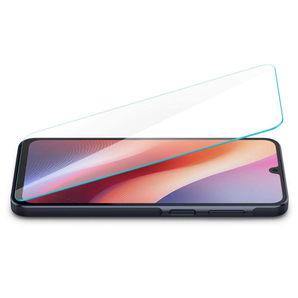 Фолио за защита на екрана Spigen GlastR Slim за Samsung Galaxy A26 A266 / A16 5G A166 / A16 4G A165, закалено стъкло, пълно залепване, комплект от 2 броя.