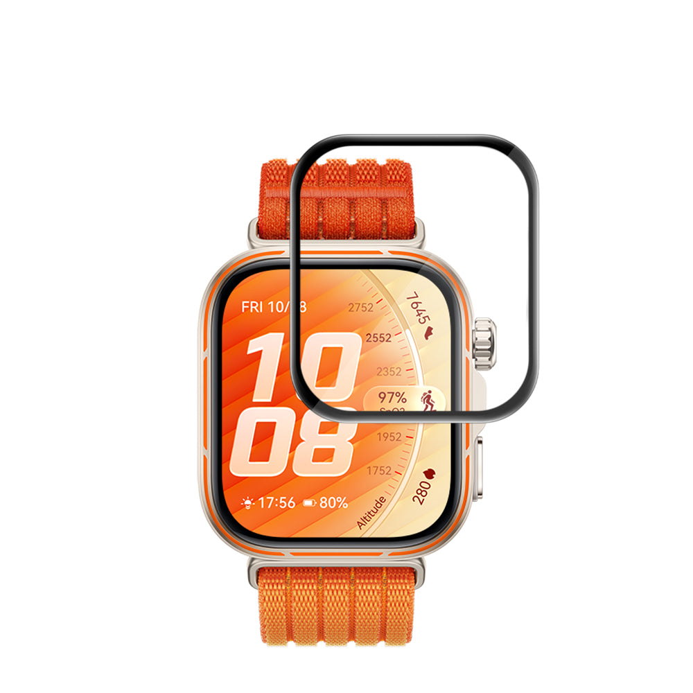 Протектор за екран Techsuit Nano Flex за Huawei Watch Fit 5 Pro, пластмасов, комплект от 2 броя, черен