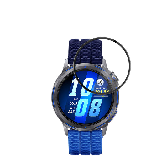 Фолио за защита на екрана Techsuit Nano Flex за Huawei Watch GT Runner 2, Пластмаса, Комплект 2 броя, Черно