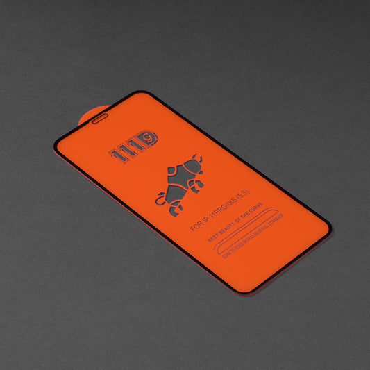Протектор за екран Techsuit за Apple iPhone 11 Pro / XS / X, закалено стъкло, пълно залепване, 111D, черен