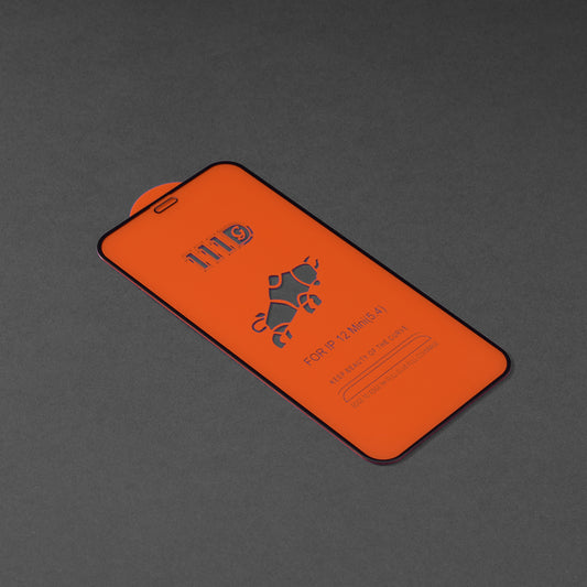 Протектор за екран Techsuit за Apple iPhone 12 mini, закалено стъкло, Full Glue, 111D, черен