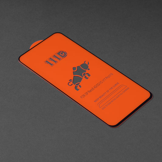 Протектор за екран Techsuit за Oppo Reno6 5G, закалено стъкло, пълно залепване, 111D, черен