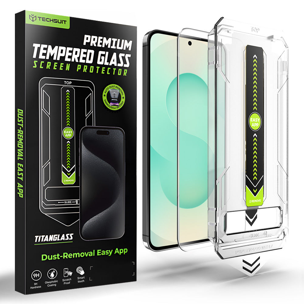 Защитно фолио за екран Techsuit TitanGlass CrystalHD за Samsung Galaxy S26 Plus S947, закалено стъкло, Full Glue