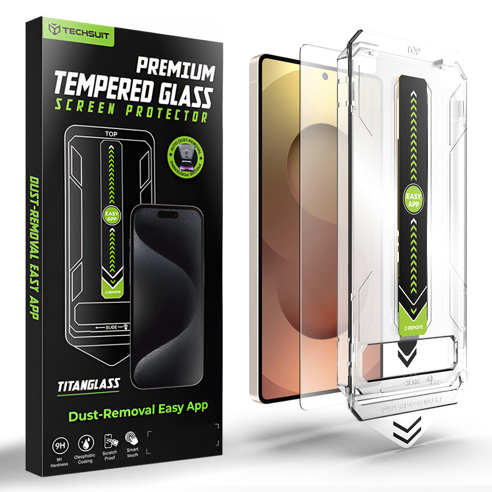 Защитно фолио за екран Techsuit TitanGlass CrystalHD за Samsung Galaxy S26 Ultra S948, закалено стъкло, Full Glue