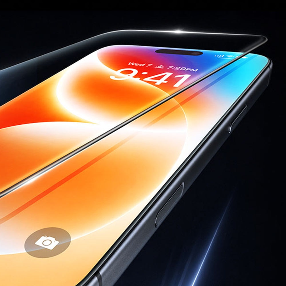 Протектор за екран Torras HD Shield за Apple iPhone 18 Pro / 17 Pro, закалено стъкло, пълно залепване, черен