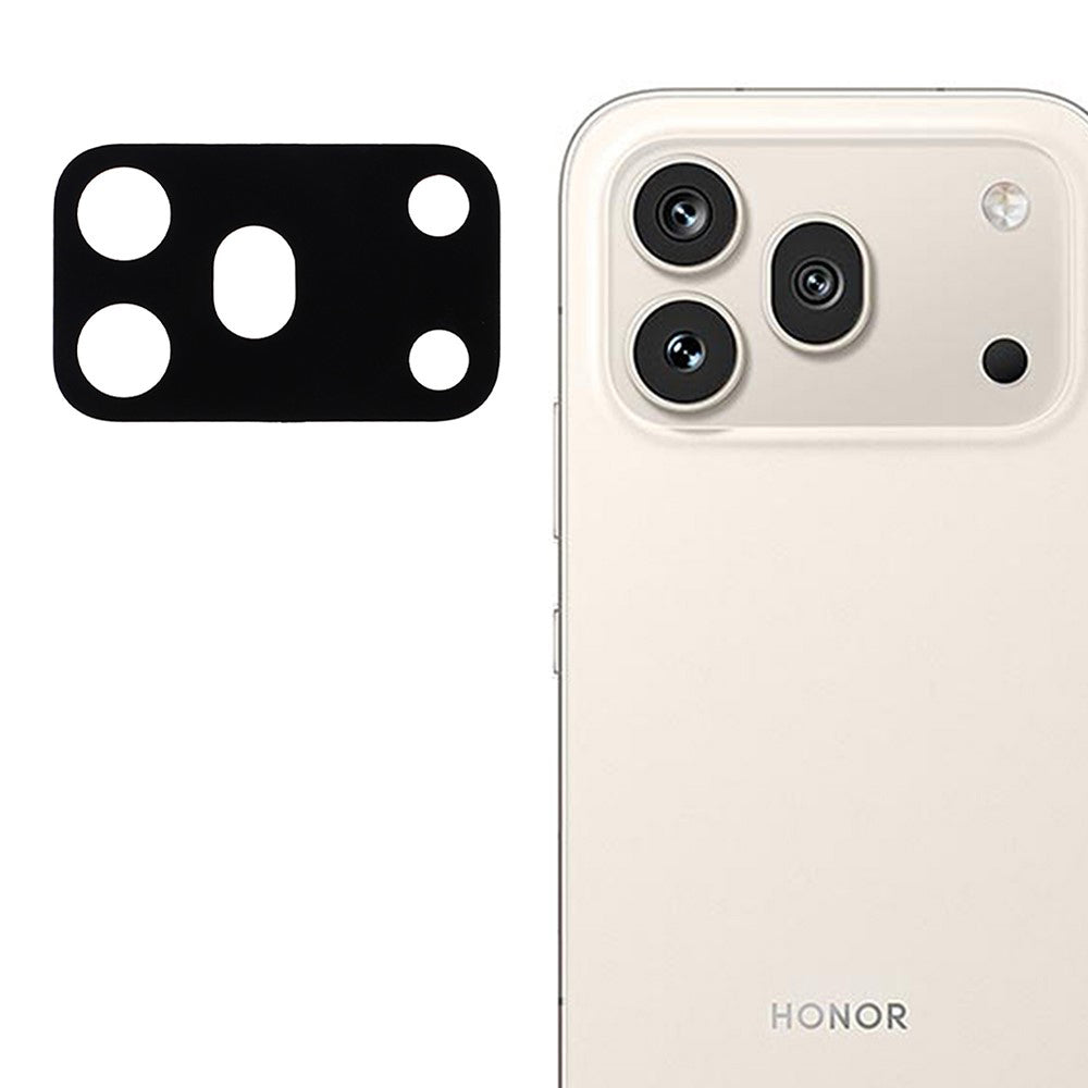 Протектор за задна камера Techsuit за Honor 600 Pro, закалено стъкло, черен