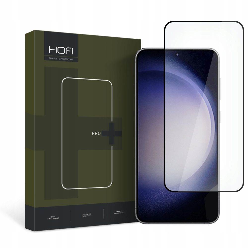 Защитно фолио за екран HOFI PRO+ за Samsung Galaxy S23 S911, закалено стъкло, пълно лепило, черно