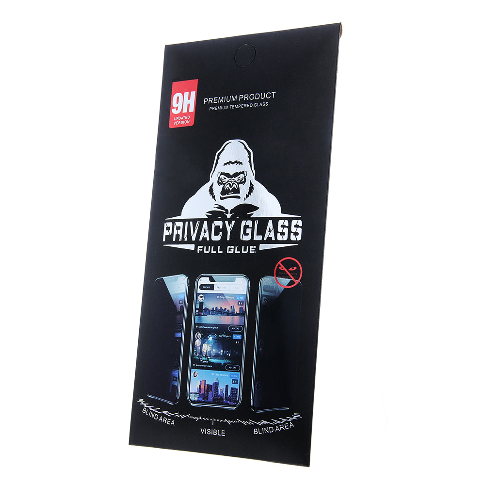 OEM Privacy Screen Protector for Samsung Galaxy S21 FE 5G G990, Tempered Glass, Full Glue