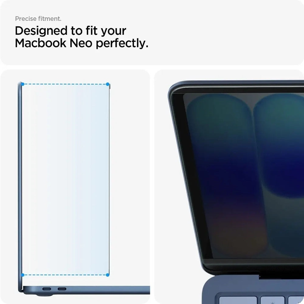Протектор за екран Privacy Spigen Safe View Magnetic за Apple MacBook Neo 13 инча, пластмаса AFL11670