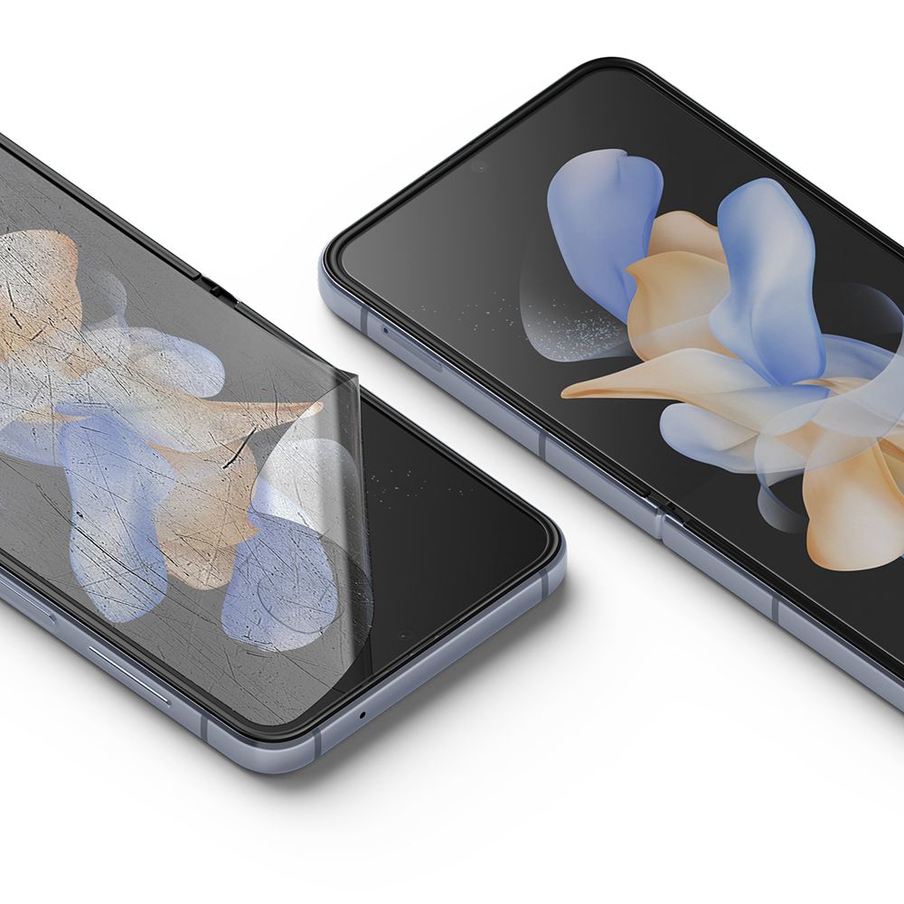 Фолио за защита на вътрешния екран Ringke Dual Easy за Samsung Galaxy Z Flip4 F721, Пластмаса, Комплект 2 броя
