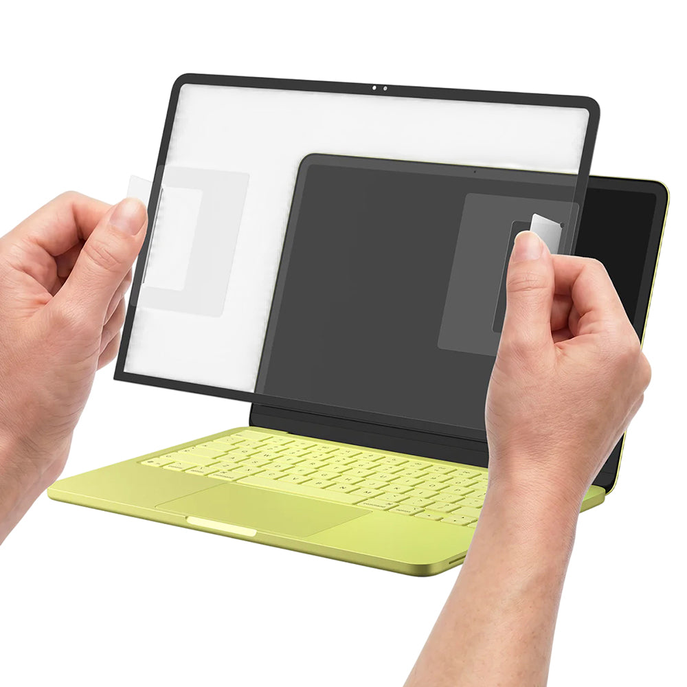 Протектор за екран Spigen GlastR Slim за Apple MacBook Neo 13 инча, закалено стъкло, черен AGL11669