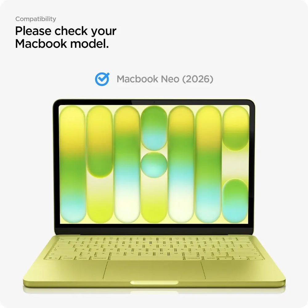 Протектор за екран Spigen GlastR Slim за Apple MacBook Neo 13 инча, закалено стъкло, черен AGL11669