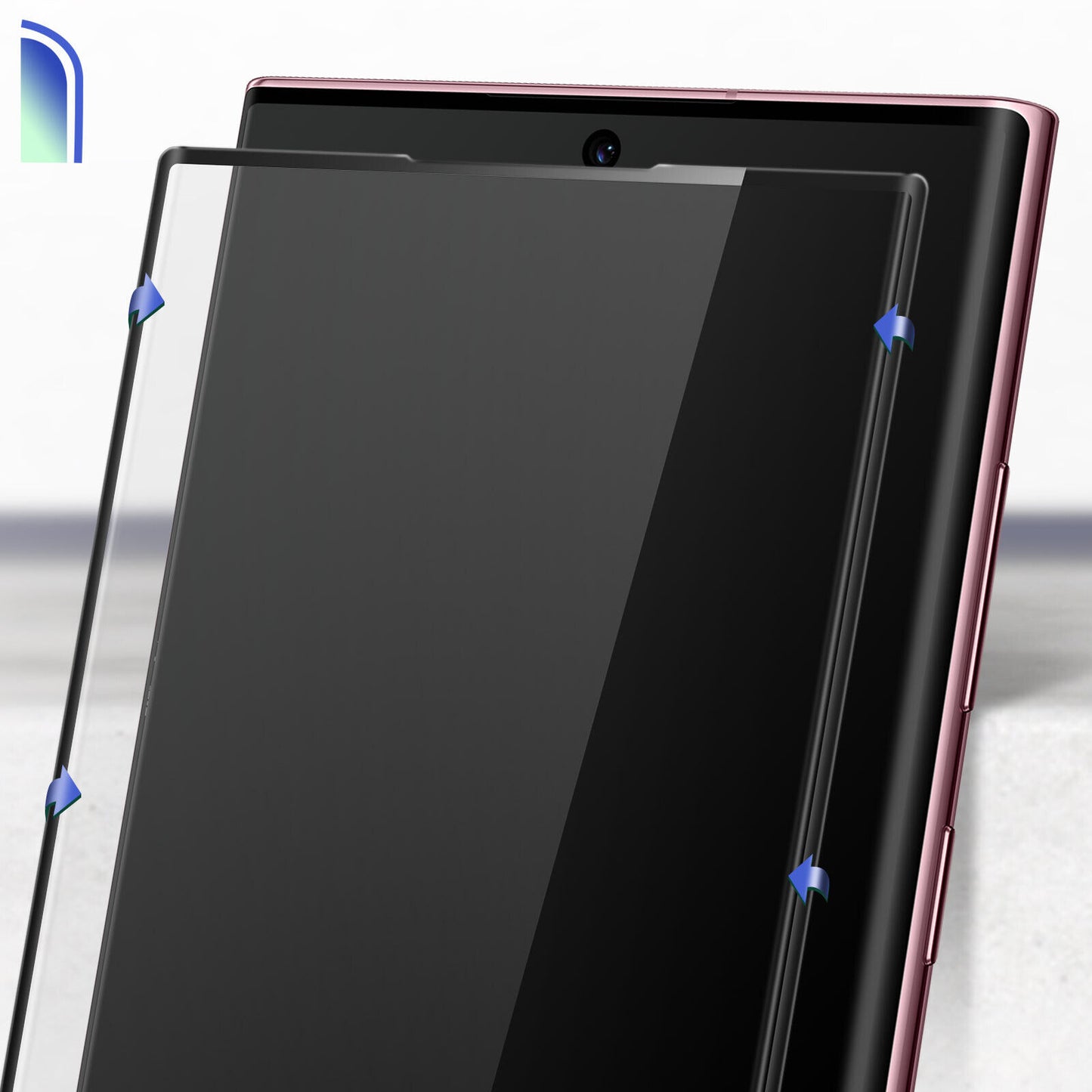Защитно фолио X-One за екран на Samsung Galaxy S22 Ultra 5G S908, закалено стъкло, пълно лепило, 3D