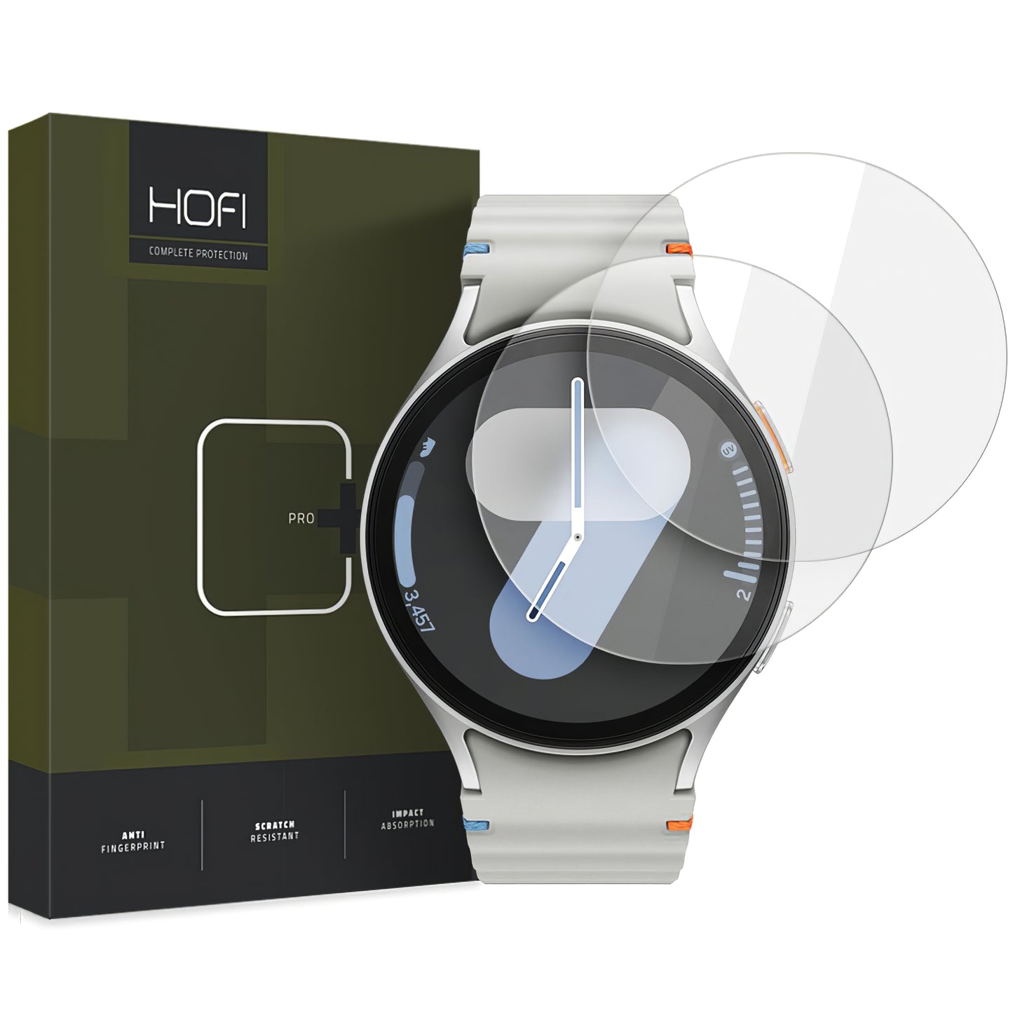Защитно фолио HOFI Glass PRO+ за Samsung Galaxy Watch7 / Watch6 / Watch5 / Watch4 40mm Series, Комплект 2 броя, Закалено стъкло