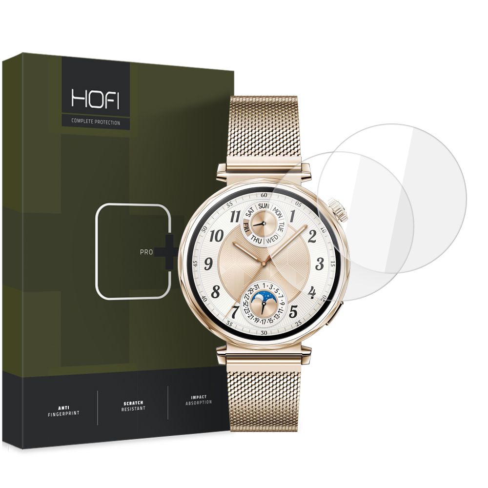 Фолио за защита HOFI Glass PRO+ за Huawei Watch GT 5 41mm, Комплект 2 броя, Закалено стъкло