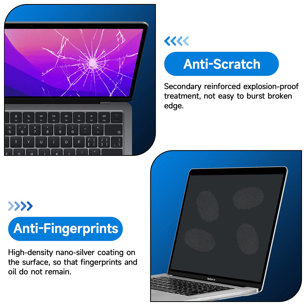Матово защитно фолио против синя светлина Techsuit VisionProX за Apple MacBook Pro 13inch (2022) / (2020) / (2019) / (2018) / (2016), Пластмаса