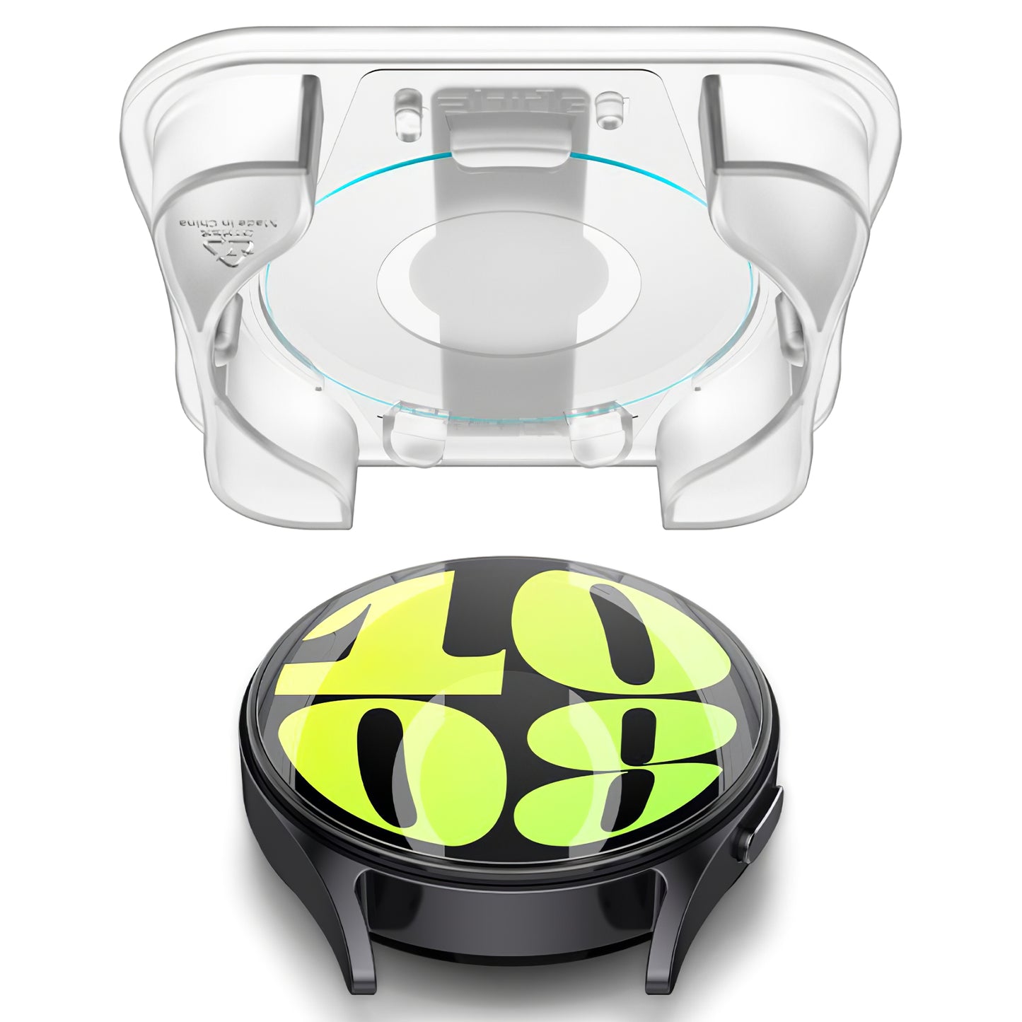 Защитно фолио Spigen GlastR EZ FIT за Samsung Galaxy Watch7 / Watch6 / Watch5 / Watch4 44mm Series, Комплект 2 броя, Закалено стъкло AGL08493