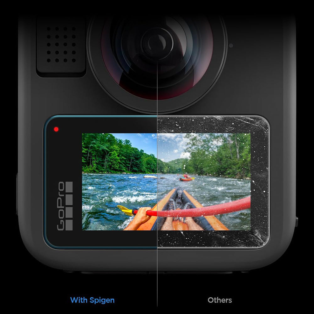 Фолио за защита на екрана Spigen GlastR Slim за GoPro Max 2, Комплект 2 броя, Закалено стъкло AGL11230