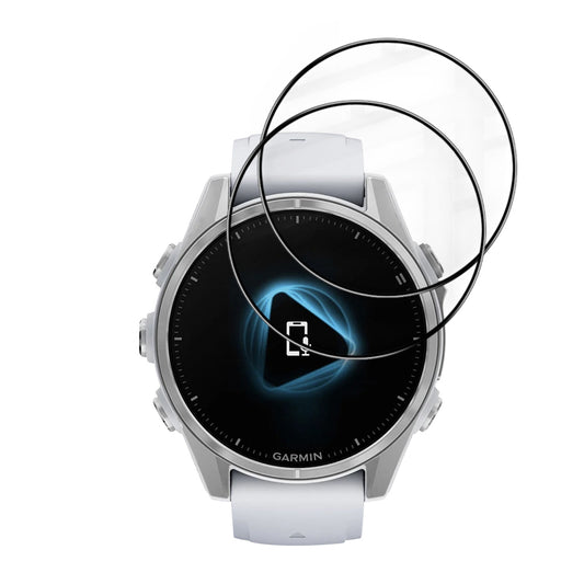 Фолио за защита Techsuit Nano Flex за Garmin Fenix 8 43mm, Комплект 2 броя, Пластмаса, Черно
