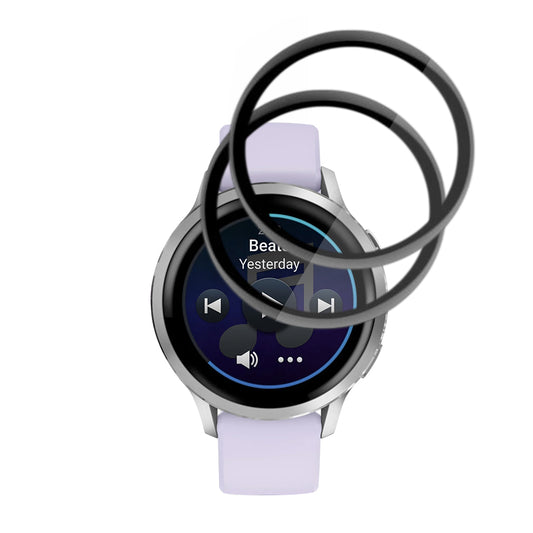 Фолио за защита Techsuit Nano Flex за Garmin Venu 4 41mm, Комплект 2 броя, Пластмаса, Черно