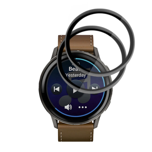 Фолио за защита Techsuit Nano Flex за Garmin Venu 4 45mm, Комплект 2 броя, Пластмаса, Черно