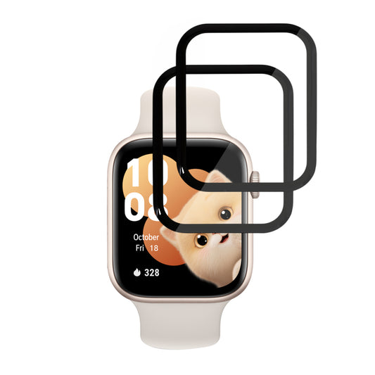 Фолио за защита Techsuit Nano Flex за Honor Watch 5, Комплект 2 броя, Пластмаса, Черно