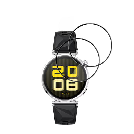 Фолио за защита Techsuit Nano Flex за Huawei Watch GT 5 41mm, Комплект 2 броя, Пластмаса, Черно