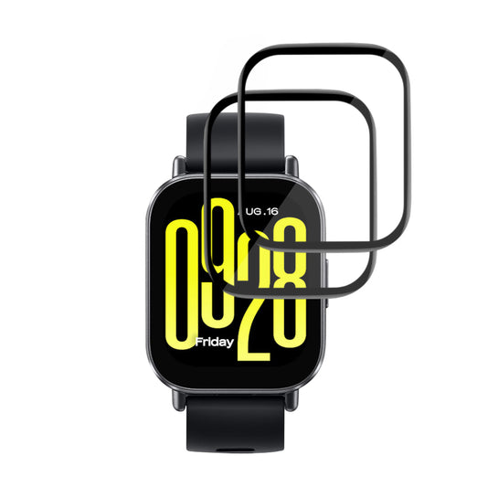 Фолио за защита Techsuit Nano Flex за Xiaomi Redmi Watch 5 Active, Комплект 2 броя, Пластмаса, Черно