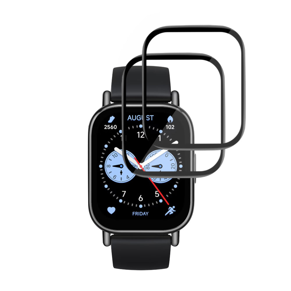 Фолио за защита Techsuit Nano Flex за Xiaomi Redmi Watch 5 Lite, Комплект 2 броя, Пластмаса, Черно