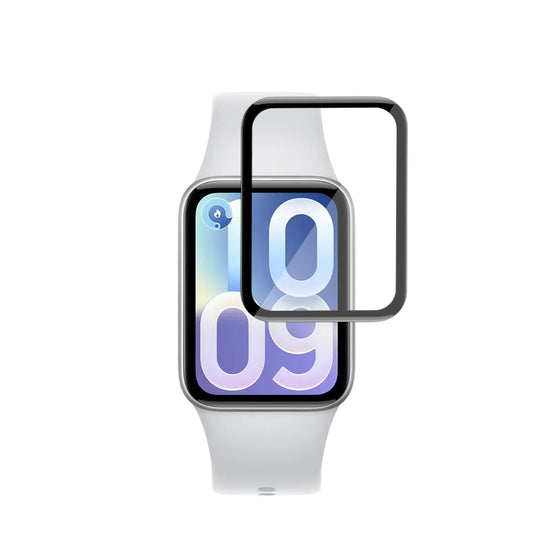 Протекторна фолио Techsuit Nano Flex за Xiaomi Smart Band 10 Pro, комплект от 2 броя, пластмасова, черна