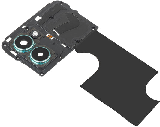 Стъкло на задната камера - Флаш - Вътрешна рамка - NFC антена HMD Pulse Pro, с рамка, Зелено (Glacier Green), Service Pack 286954437