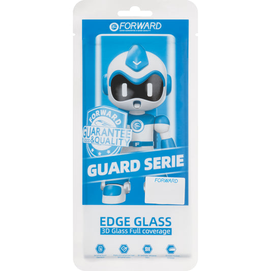 Стъкло за екран + Edge Glue / OCA Forward Guard за Huawei P30 Pro, черно