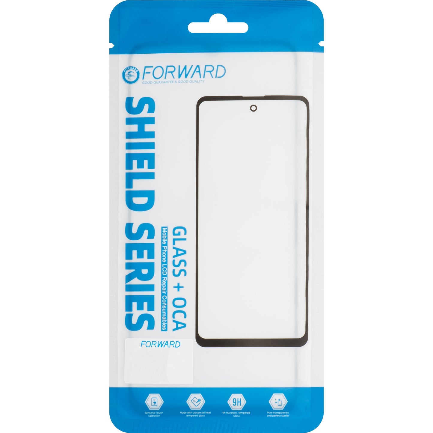 Стъклен екран + OCA Forward Shield за Samsung Galaxy S23+ S916, Черен