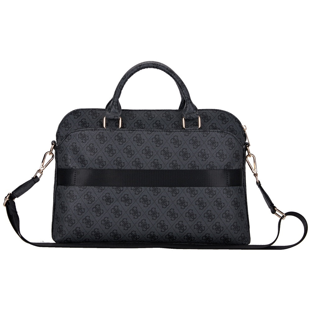Чанта Guess 4G Triangle Logo за лаптоп 15 инча, черна