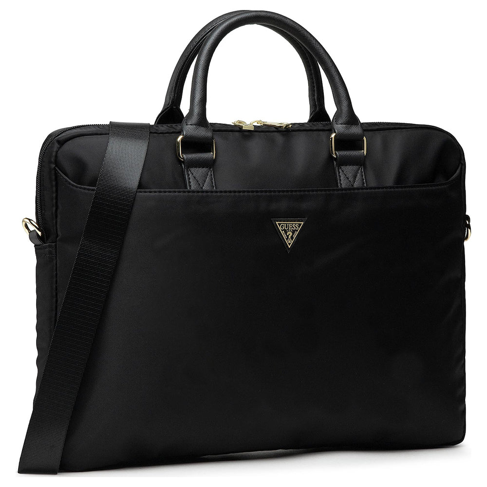 Чанта Guess Triangle Logo за лаптоп 16 инча, черна