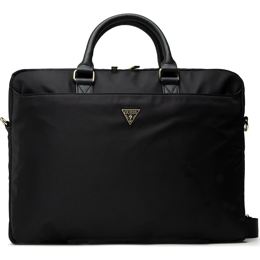 Чанта Guess Triangle Logo за лаптоп 16 инча, черна
