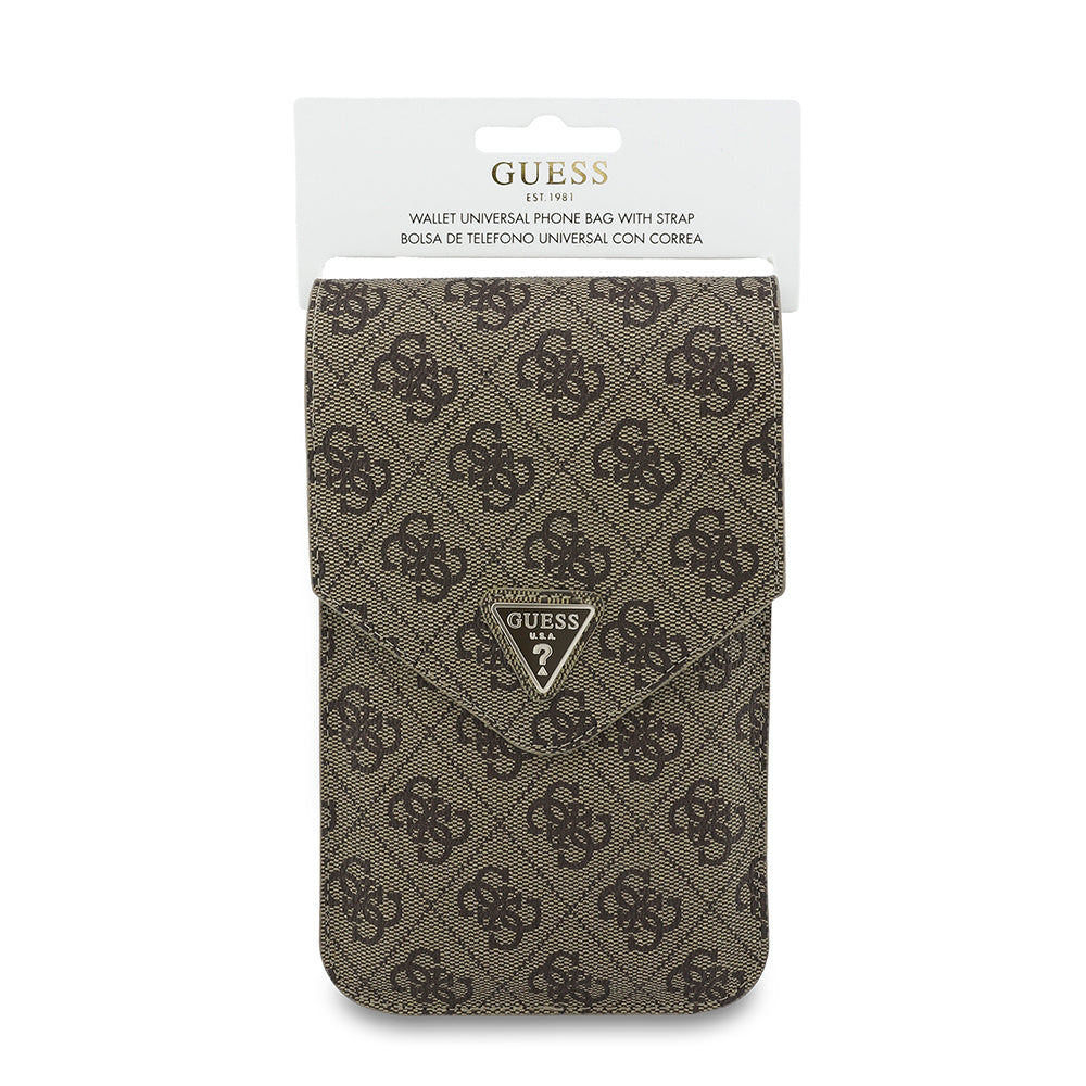 Universal Phone Bag, Guess, Fliptok Triangle 4G, Brown